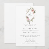 春フローラ結婚式招待状 招待状 (正面/裏面)