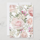 春フローラ結婚式招待状 招待状 (裏面)