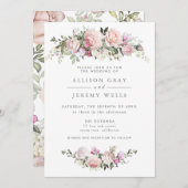春フローラ結婚式招待状 招待状 (正面/裏面)