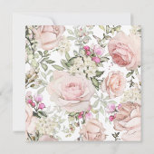 春フローラ結婚式招待状 招待状 (裏面)