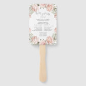 春フローラ結婚式 プログラムファン ハンドファン (裏面)