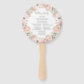 春フローラ結婚式 プログラムファン ハンドファン (裏面)