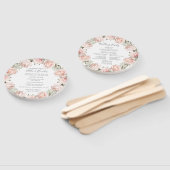 春フローラ結婚式 プログラムファン ハンドファン (組立なし)