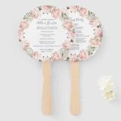 春フローラ結婚式 プログラムファン ハンドファン (正面&裏面)
