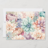 春フローラ結婚植物薬 招待状 (裏面)