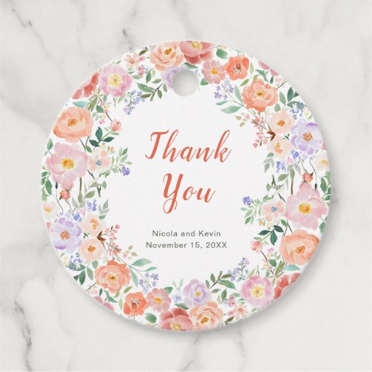 春フローラ結婚花 フェイバータグ (正面)