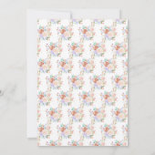 春フローラ結婚花 招待状 (裏面)