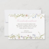 春フローラ縁どベビーシャワー サンキューカード (裏面)