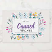 春フローラ缶桃 フードラベル (シングルラベル)