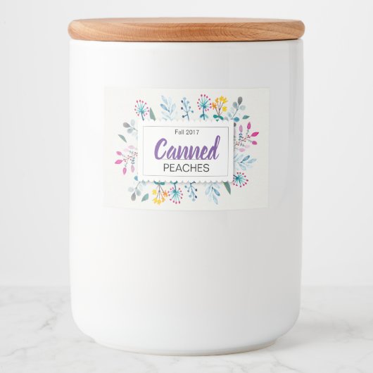 春フローラ缶桃 フードラベル (正面)