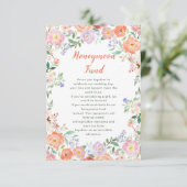 春フローラ花結婚のハネムーン基金 エンクロージャーカード (スタンド正面)