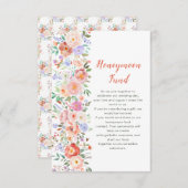 春フローラ花結婚のハネムーン基金 エンクロージャーカード (正面/裏面)