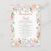 春フローラ花結婚のハネムーン基金 エンクロージャーカード (正面)