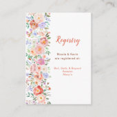 春フローラ花結婚花登録簿 エンクロージャーカード (正面)