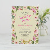 春フローラ誕生日 招待状 (スタンド正面)