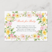 春フローラ赤ちゃんシャワーベビー本 エンクロージャーカード (正面)