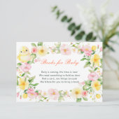 春フローラ赤ちゃんシャワーベビー本 エンクロージャーカード (スタンド正面)