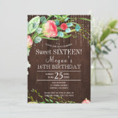 春フローラ赤面バラバーウッドsweet sixteen 招待状 (スタンド正面)