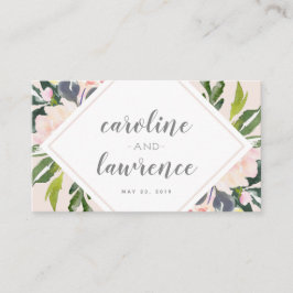 春フローラ赤面 |の結婚フラットエスコートカード プレイスカード