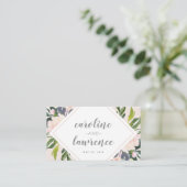 春フローラ赤面 |の結婚フラットエスコートカード プレイスカード (スタンド正面)