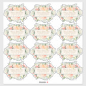 春フローラ配信ゲスト住所 シール (シート)