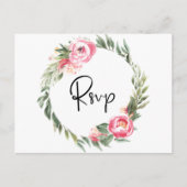 春フローラ開花庭園の結婚式招待状 インビテーションポストカード (正面)