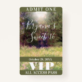 春フローラ魅惑された森の木VIPバッジ バッジ (正面)