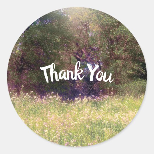 春フローラ魅惑の森結婚の木 ラウンドシール (正面)