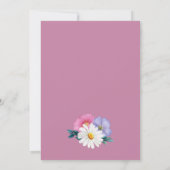 春フローラ40th誕生日パーティー 招待状 (裏面)