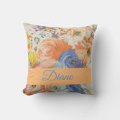 春フローラ クッション (正面)