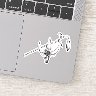 春フローラ |コロンビアリリー |ボタニカルステッカー シール