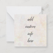 春フローラ ノートカード (裏面)