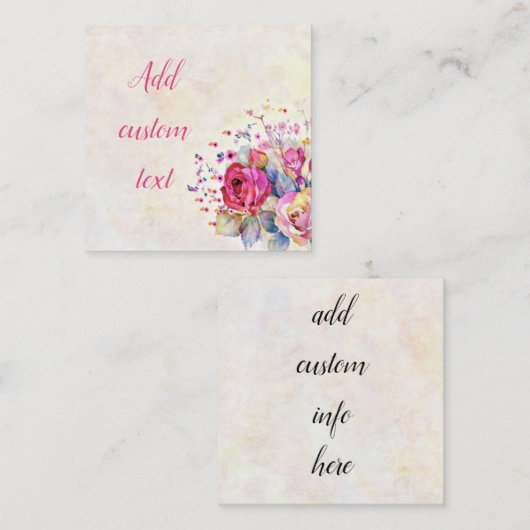 春フローラ ノートカード (正面/裏面)