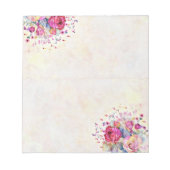 春フローラ ノートパッド (正面)