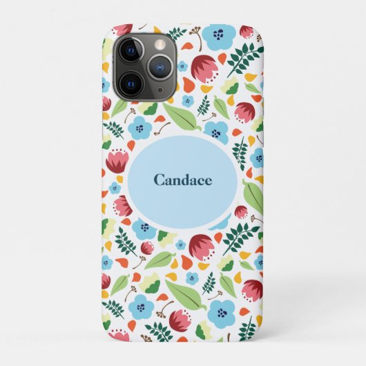 春フローラ パーソナライズされた Case-Mate iPhoneケース (裏)