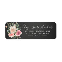 春フローラ |差出人住所ラベル