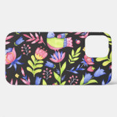 春フローラ：水彩シームレスパターン Case-Mate iPhoneケース (裏面 (横))