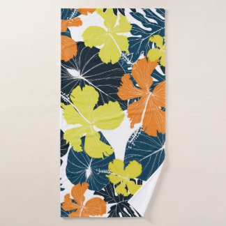 春フローリー：ヴィンテージフローラテクスチャ バスタオル