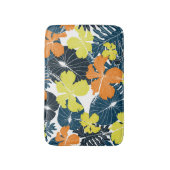 春フローリー:ヴィンテージフローラテクスチャ バスマット (正面縦)