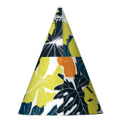 春フローリー：ヴィンテージフローラテクスチャ パーティーハット (裏面)