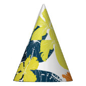 春フローリー：ヴィンテージフローラテクスチャ パーティーハット (左)