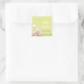 春フール男の赤ちゃんシャワー スクエアシール (バッグ)