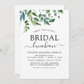 春ブライダルシャワーランチョングリーンリー 招待状 (正面/裏面)