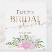 春ブライダルシャワーワインラベルワイルドフラワーギルド ワインラベル (シングルラベル)