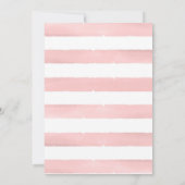 春ブライダルシャワー招待、水彩フラワー 招待状 (裏面)