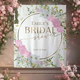 春ブライダルシャワー背景フォトプロップワイルドフロー タペストリー