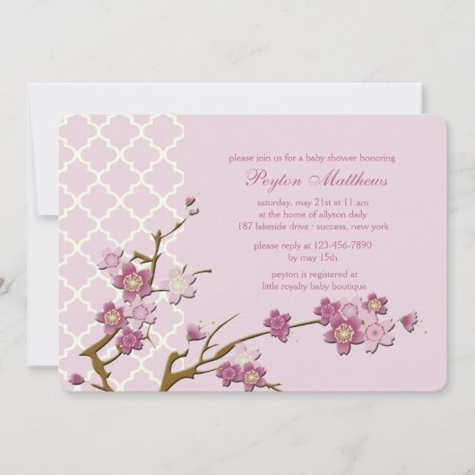 春ブラウス招待状 招待状 (正面)