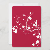 春ブラウス招待状 招待状 (裏面)