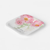 春ブラッズフローラブライダルシャワー紙プレート ペーパープレート (傾斜あり)