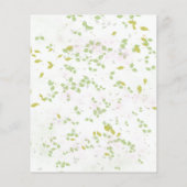 春ブランチとバブリーのブライダルシャワーの招待 (裏面)